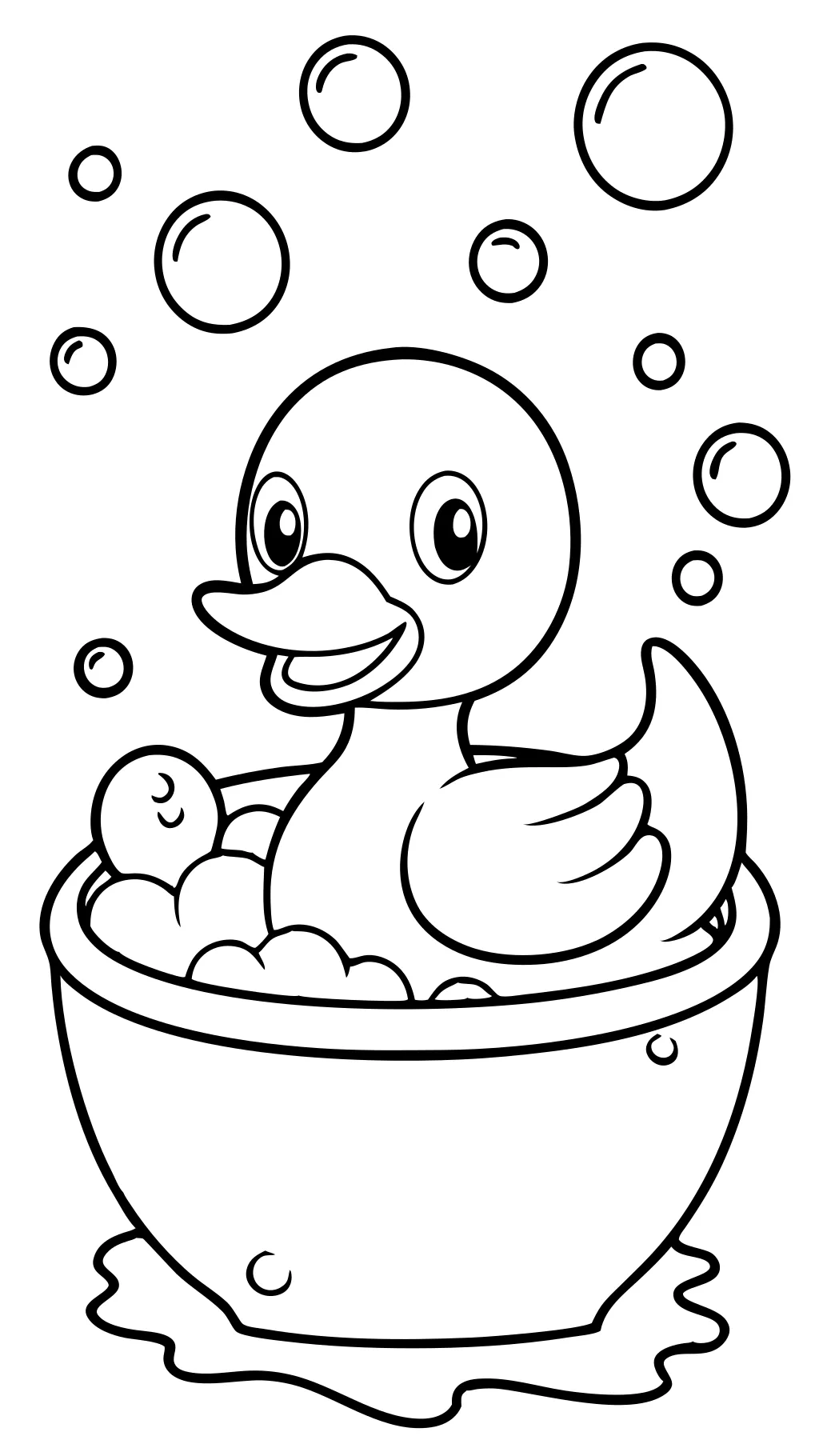 rubber duck coloring pages